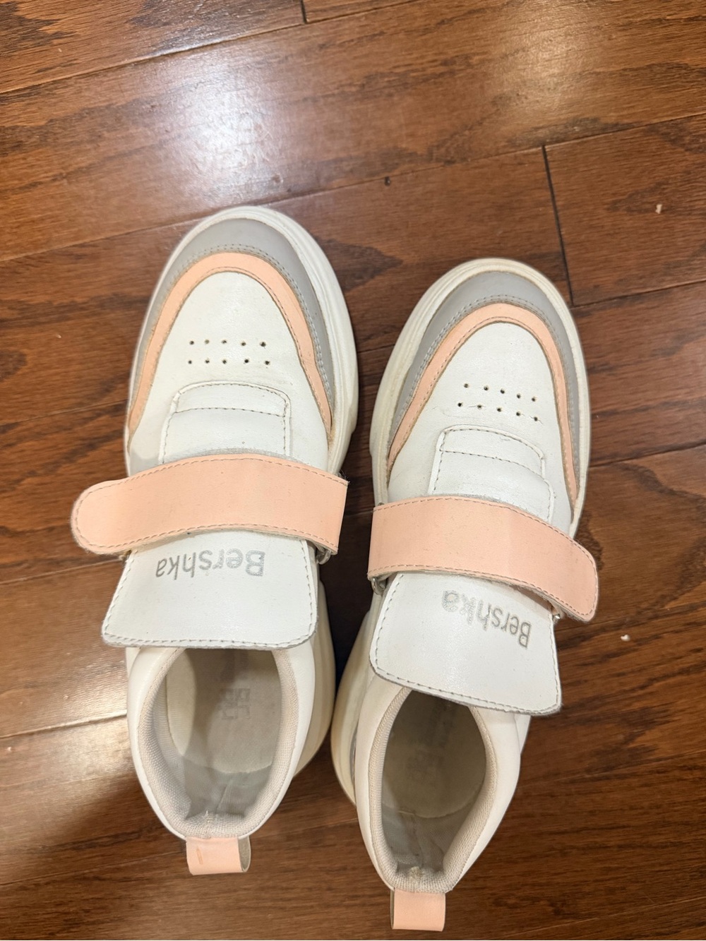Bershka Woman’s Pink Accent Athletic Sneakers